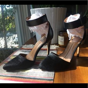 Dolce Vita Odetta calf hair ankle strap pump